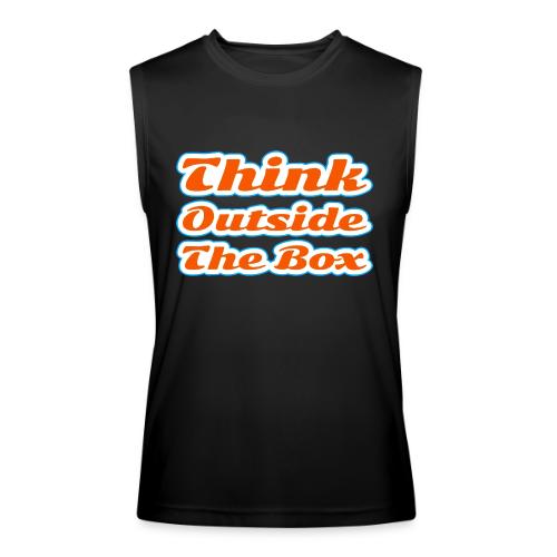Think Outside the Box — Creative Mindset Script - Men’s Performance Sleeveless Shirt