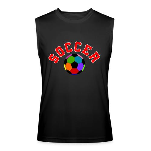 Soccer: Colorful Kick - Men’s Performance Sleeveless Shirt