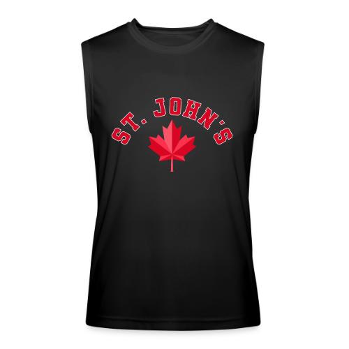 St. John's with maple leaf - Men’s Performance Sleeveless Shirt