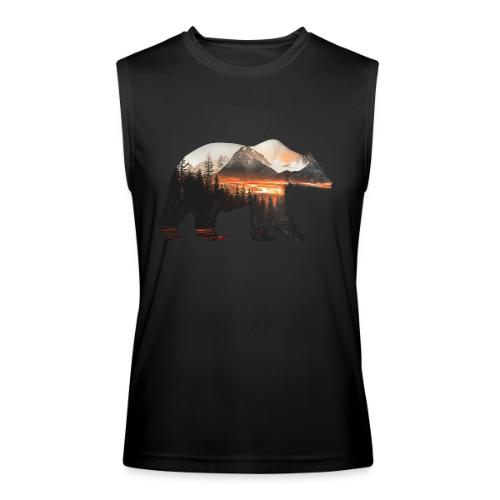 Canada Bear: fiery tones - Men’s Performance Sleeveless Shirt