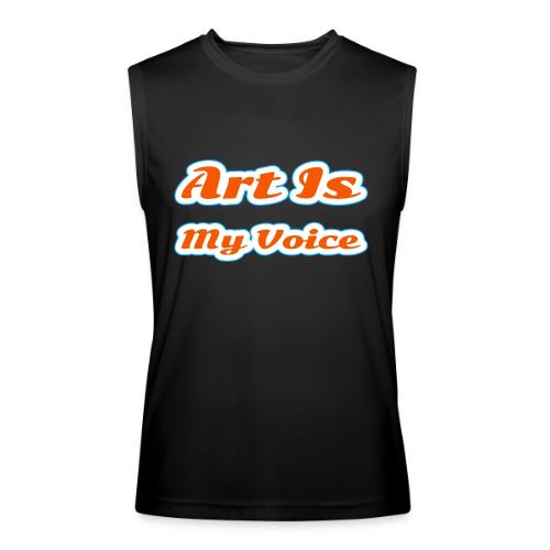 Art Is My Voice — Express Yourself Script - Men’s Performance Sleeveless Shirt