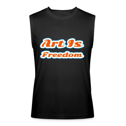 Art Is Freedom — Creative Expression Script - Men’s Performance Sleeveless Shirt