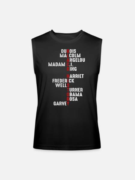 Black history shirt - Men’s Performance Sleeveless Shirt - black