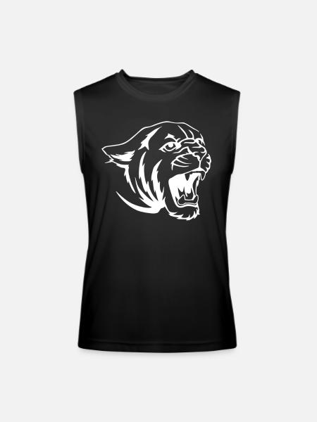 Cougar Tiger Face - Men’s Performance Sleeveless Shirt - black