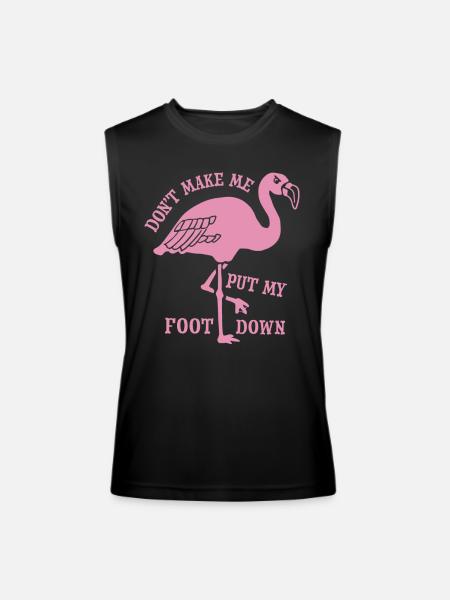 Flamingo Foot Down - Men’s Performance Sleeveless Shirt - black
