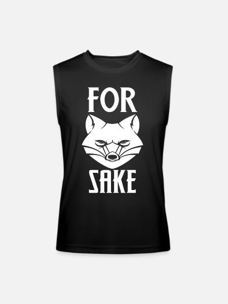 For Fox Sake - Men’s Performance Sleeveless Shirt - black