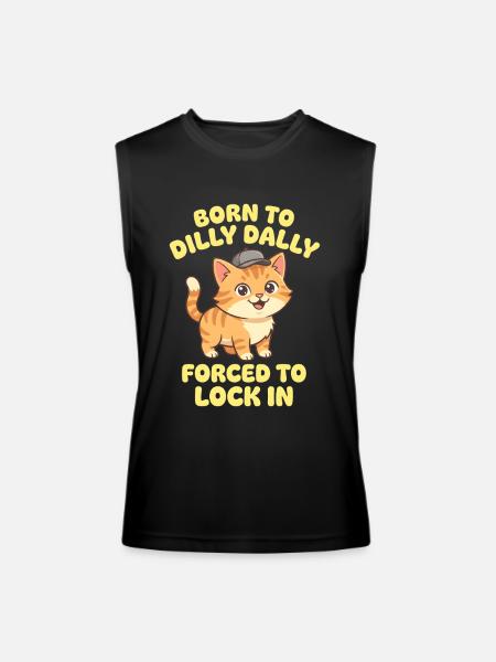 Kitty Lock-In - Men’s Performance Sleeveless Shirt - black