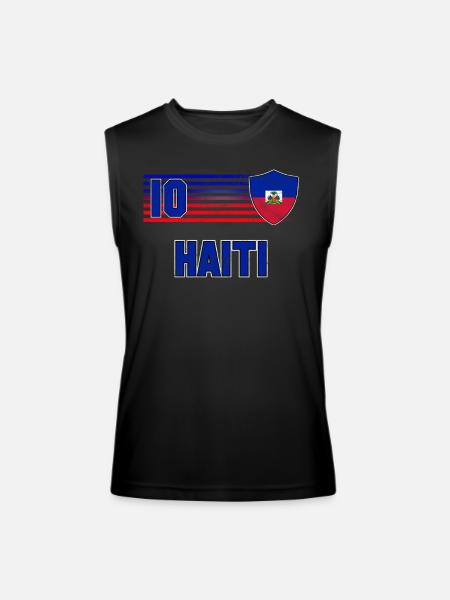 Haiti - Men’s Performance Sleeveless Shirt - black
