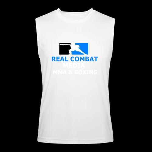 RCM MMA & BOXING Light Blue White Text - Men’s Performance Sleeveless Shirt
