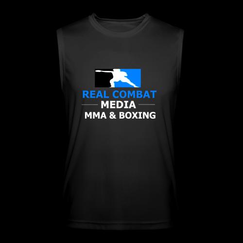 RCM MMA & BOXING Light Blue White Text - Men’s Performance Sleeveless Shirt