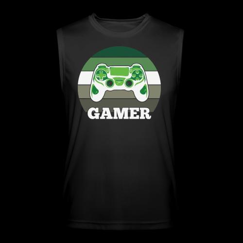 Green Sunset Gamer - Men’s Performance Sleeveless Shirt