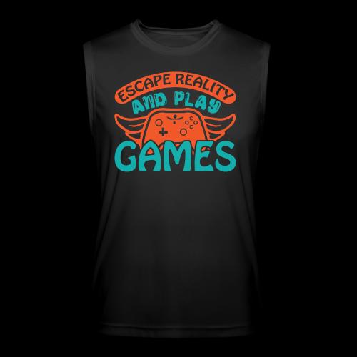 Escape Reality, Play Games - Men’s Performance Sleeveless Shirt