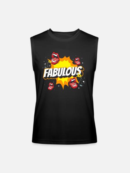 Comic Style Design Pow! - Men’s Performance Sleeveless Shirt - black