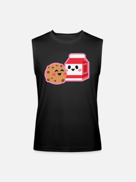 Cookie And Milk - Men’s Performance Sleeveless Shirt - black