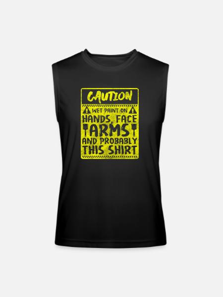 Artist Painting Spray Can - Men’s Performance Sleeveless Shirt - black
