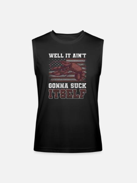 Meal Connoisseur Glutton - Men’s Performance Sleeveless Shirt - black