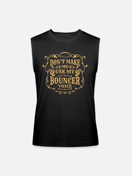 Bouncer Door Big - Men’s Performance Sleeveless Shirt - black