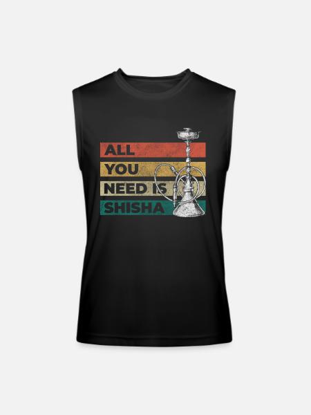 Water pipe smoking - Men’s Performance Sleeveless Shirt - black