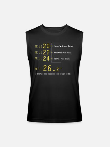 Marathon Runner - Marathon Runner - Men’s Performance Sleeveless Shirt - black - Front