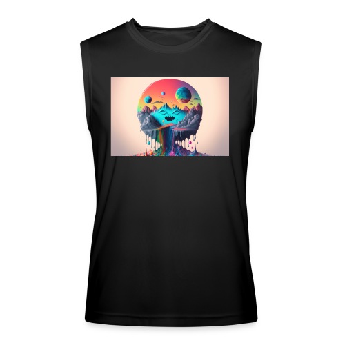 Full Moons Over Happy Mountains and Rainbow River - Men’s Performance Sleeveless Shirt