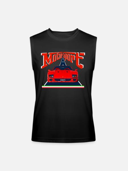 F40 motorsport - Men’s Performance Sleeveless Shirt - black - Front