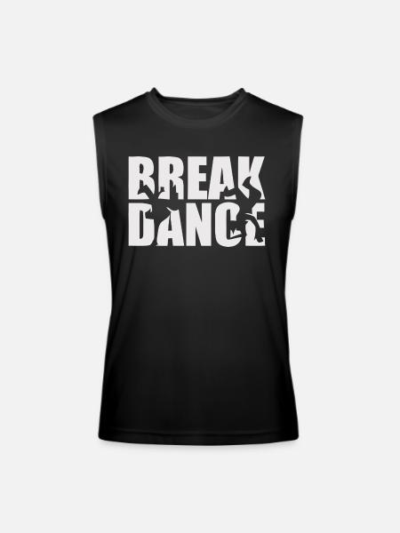 Break Dance - Men’s Performance Sleeveless Shirt - black - Front