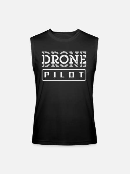 Drone Pilot Drones Uav - Men’s Performance Sleeveless Shirt - black