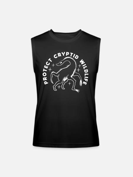Protect Cryptid Wildlife - Men’s Performance Sleeveless Shirt - black