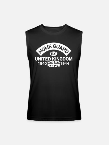 WW2 Home Guard quote - Men’s Performance Sleeveless Shirt - black
