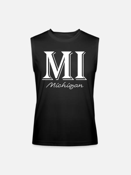Michigan USA - Men’s Performance Sleeveless Shirt - black