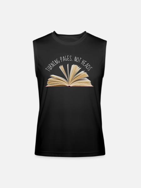Turning Pages Not Heads - Men’s Performance Sleeveless Shirt - black