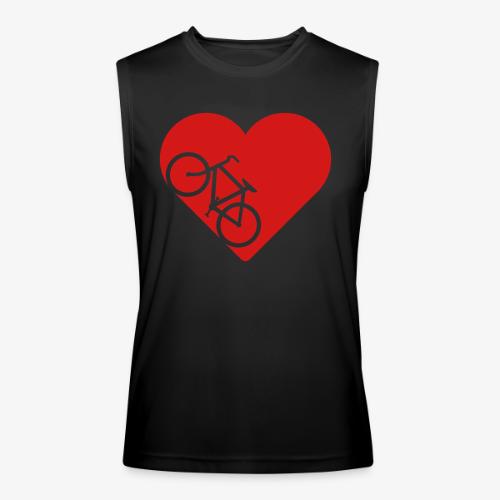 Bike in heart - Men’s Performance Sleeveless Shirt