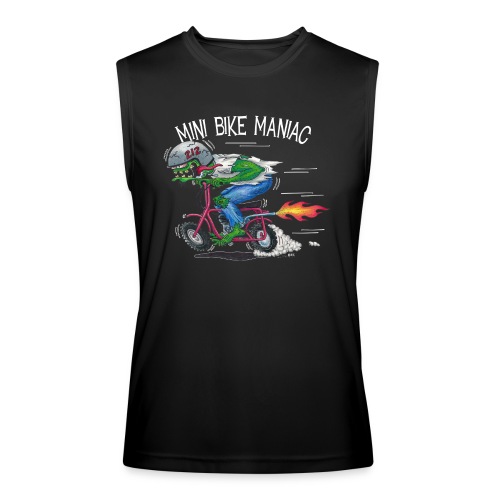 Baja Doodlebug Mini Bike Maniac white letters - Men’s Performance Sleeveless Shirt