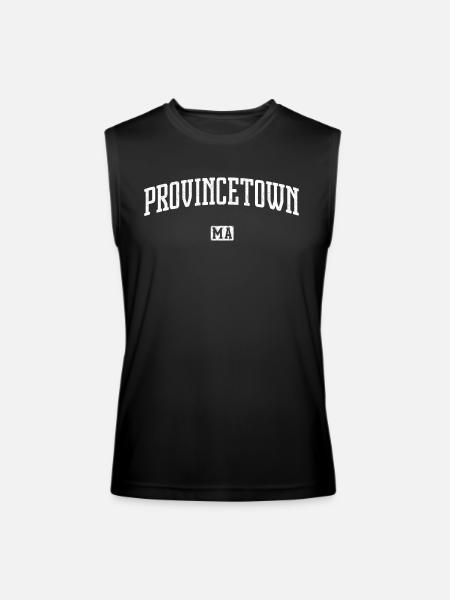 Provincetown Massachusetts - Men’s Performance Sleeveless Shirt - black