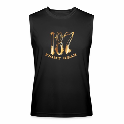 187 Fight Gear Gold Logo Street Wear - Men’s Performance Sleeveless Shirt