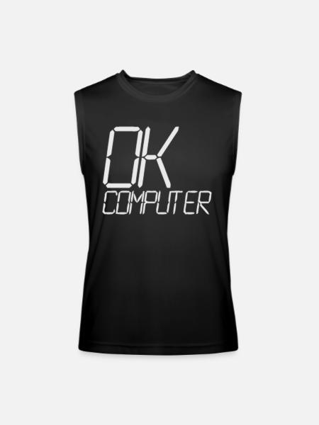 ok computer - Men’s Performance Sleeveless Shirt - black