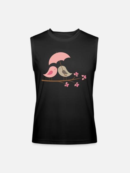 Umbrella love - Men’s Performance Sleeveless Shirt - black