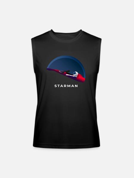 SpaceX Tesla Starman - Men’s Performance Sleeveless Shirt - black