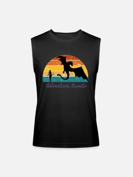 Adventure Awaits Fantasy - Men’s Performance Sleeveless Shirt - black
