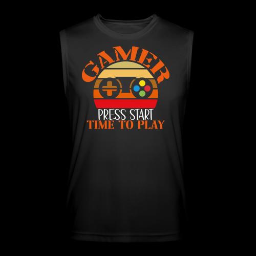 Gamer: Press Start, Time to Play! - Men’s Performance Sleeveless Shirt