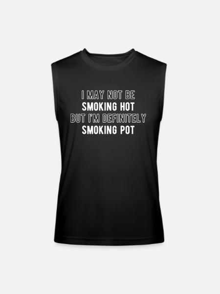 Smoking Pot - Men’s Performance Sleeveless Shirt - black