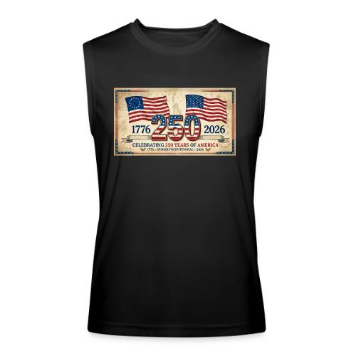 USA 250th Anniversary Flags Emblem - Men’s Performance Sleeveless Shirt