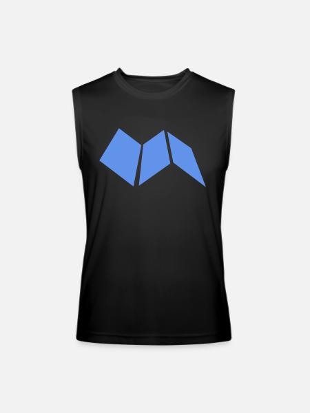 map construction paper guide - Men’s Performance Sleeveless Shirt - black