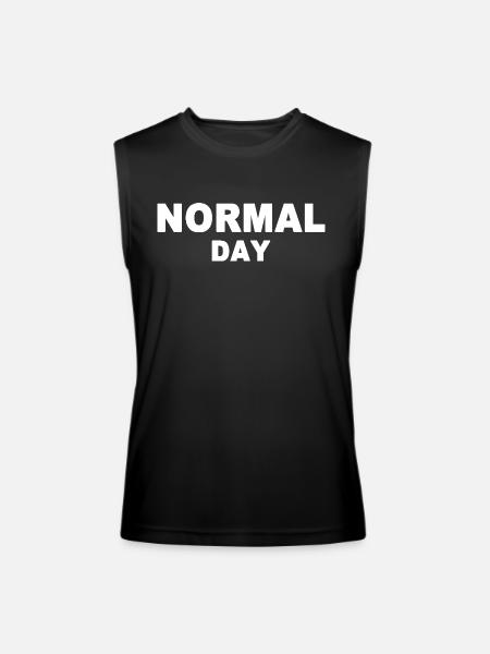 normal day - Men’s Performance Sleeveless Shirt - black