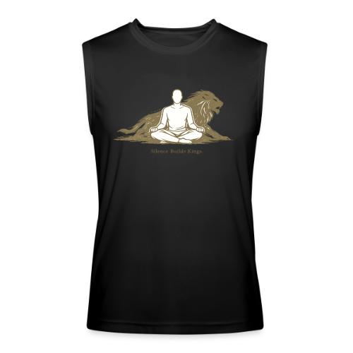 Silence Builds Kings Meditation Lion - Men’s Performance Sleeveless Shirt