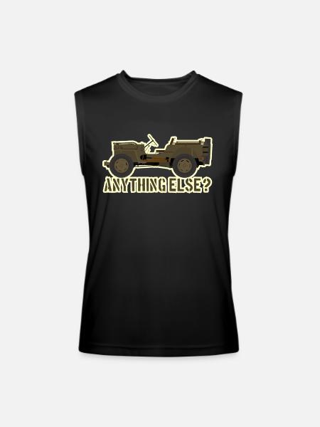 Anything else? - Men’s Performance Sleeveless Shirt - black