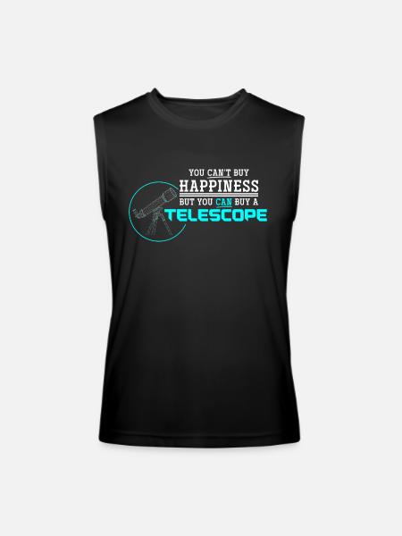 Telescope Astronomy - Men’s Performance Sleeveless Shirt - black