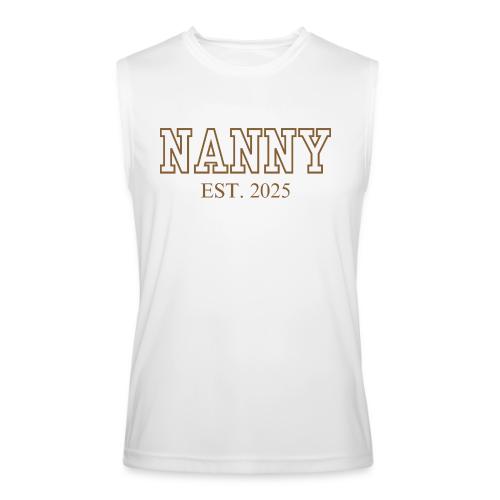 Nanny Est. 2025 (Brown Font) - Men’s Performance Sleeveless Shirt