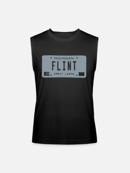 Flint License - Men’s Performance Sleeveless Shirt - black - Front