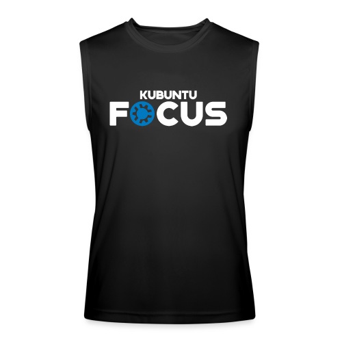 Kubuntu Focus Logo - White - Men’s Performance Sleeveless Shirt